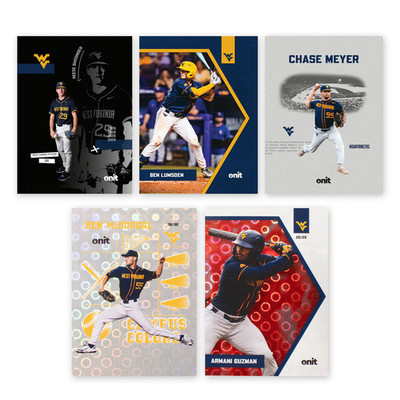 2026 Onit Athlete West Virginia Mountaineers Baseball Complete Your Set U Pick