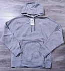 Nike Hoodie Adult raining Long Sleeve Fleece Pullover Kangaroo Mens, Gray Size M