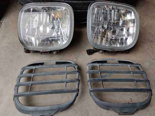 1998-2000 Subaru Forester Glass Fog Lights Lamps Grille Covers Pair Set Genuine - Picture 6 of 12
