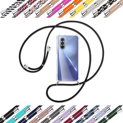 Handykette (S)  für Huawei nova Y70 4G (MGA-LX9, 6.75'') Hülle mit Band AUSWAHL