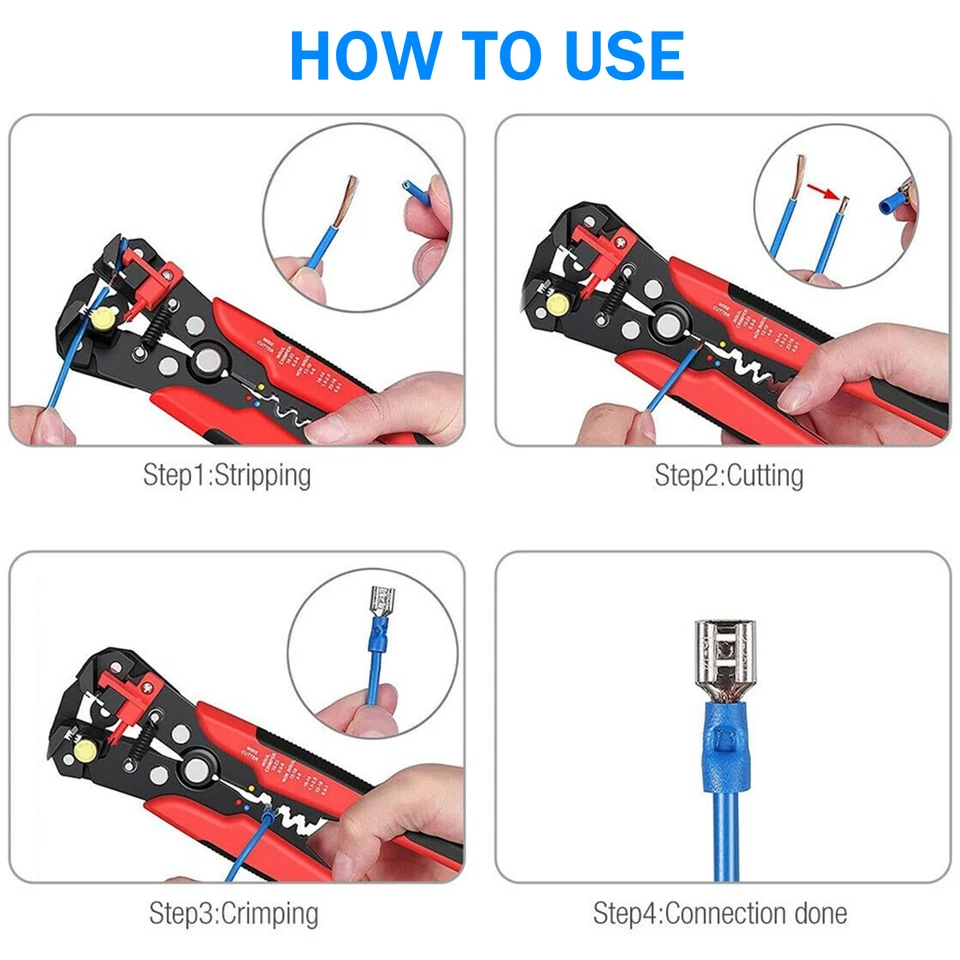 280/1200Pcs Assortment Insulated Electrical Wire Connectors Crimp Terminals Kit - Image 4 of 4
