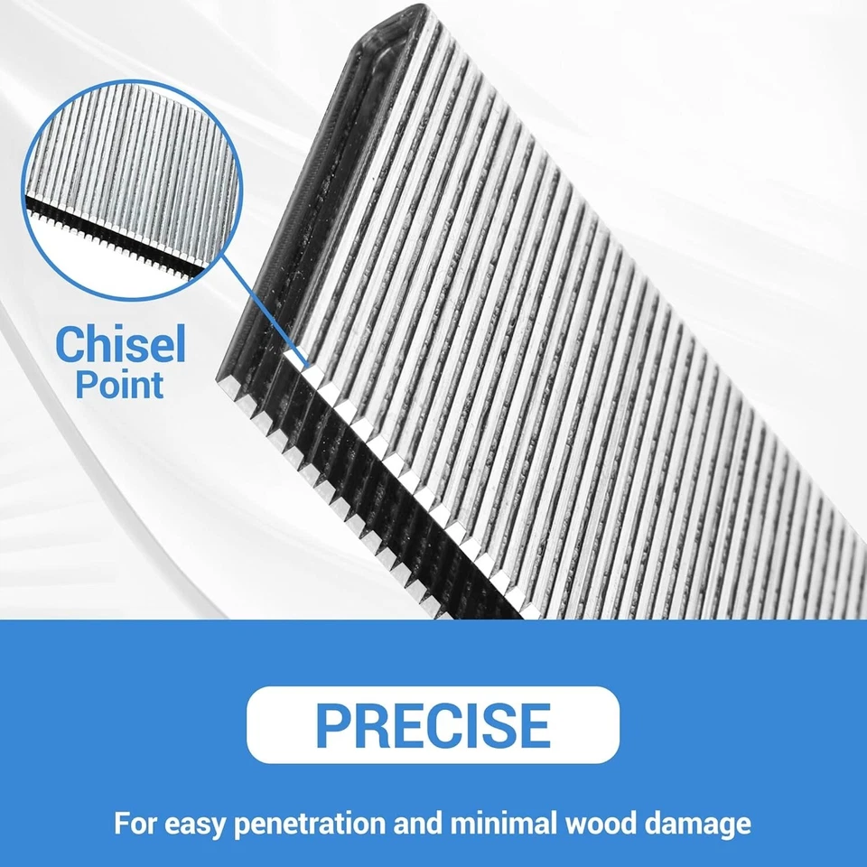 Grapas para tapicería corona calibre 18 1/4 pulgadas 4.000-40.000 piezas 1/2" a 1-1/2" de longitud Foto 2 de 4