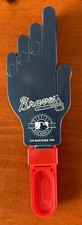 Vintage 1996 Atlanta Braves Hand Clapper 9 Inches Tall x 3 Inches Wide 