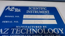 Spectro Reflectometer, AZ/TEK Model LPSR-200, AZ Technology SpectroReflectometer
