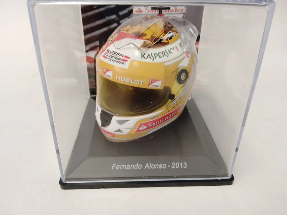 Spark Helmet Fernando Alonso F1 Ferrari Monaco 2013 1/5 SPARKED129 - Immagine 2 di 2