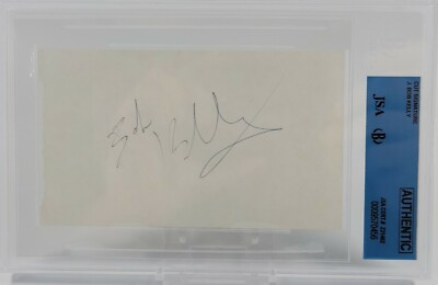 J. BOB BATTLESHIP KELLY CUT AUTO AUTOGRAPH JSA COA RARE PITTSBURGH PENGUINS 