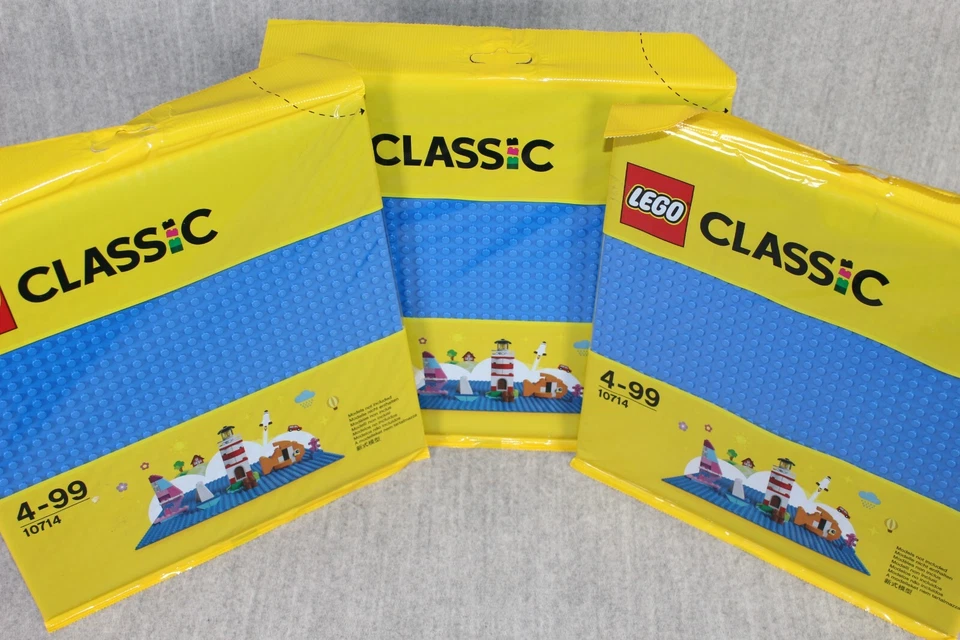 LEGO BASE PLATE 10714 Board Blue 3x New Sealed Building Blocks 32x32 Lot 2018 - Bild 3 von 4
