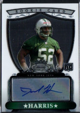 2007 Bowman Sterling Rookie Autograph #BSRA-DH David Harris RC Jets