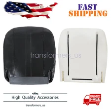 Driver Bottom Leather Seat Cover + Foam For 2003 2004 2005-2014 Chevy C Series