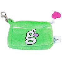 Plush Zippered Coin Purse - Embroidered Monogram - g Neon Green, Adorable Small Plush Zippered Coin Purse - Embroidered Monogram - g Neon Green, Adorable Small