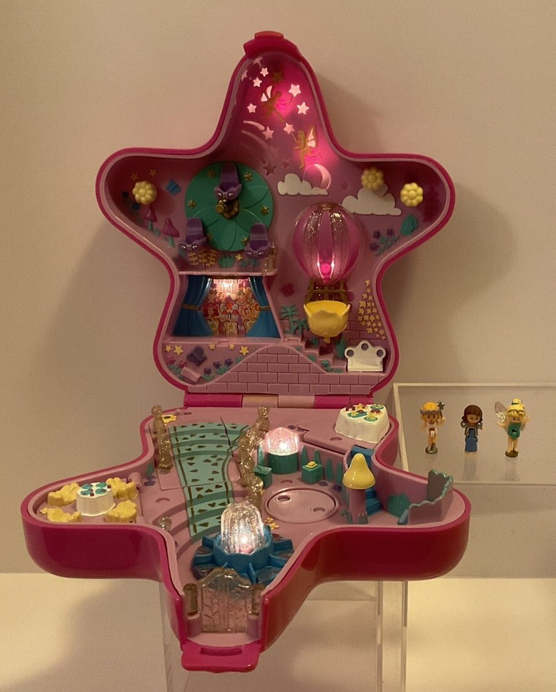 VINTAGE POLLY POCKET FAIRY LIGHT WONDERLAND PLAY SET 1993 BLUEBIRD COMPLETE RARE