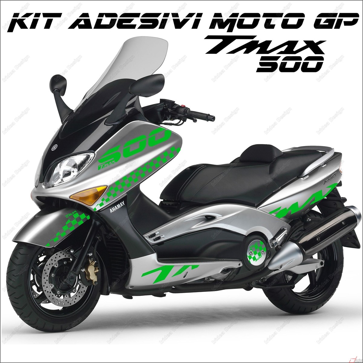 Labelbike 3D Aufkleber TMAX – Harzbeschichtete Motorradaufkleber Für Yamaha TMAX 500-560 (2001-2021), Rot