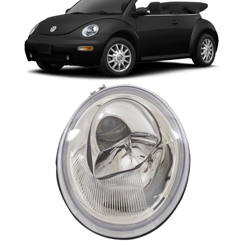 For 19982005 Volkswagen Beetle Headlight Assembly Clear Lens Certified