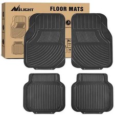 Nilight 4pcs Rubber Cargo Mats Universal Trim To Fit Most Vehicles Nilight 4pcs Rubber Cargo Mats Universal Trim To Fit Most Vehicles