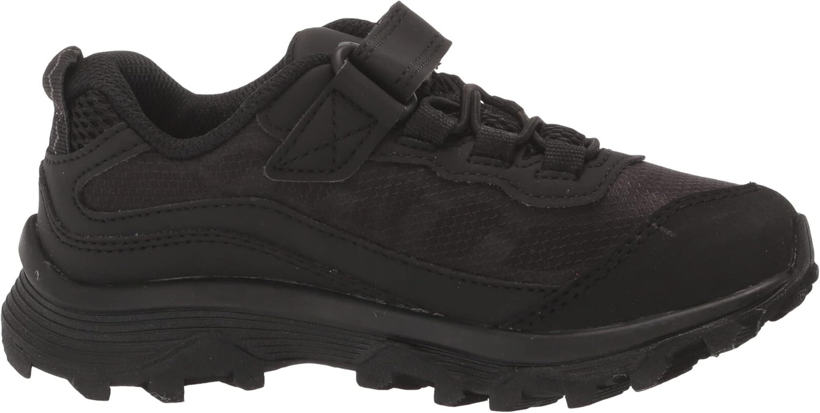 Scarpe da trekking Merrell Moab Speed basse impermeabili per bambini triple nere UK C11 EU30