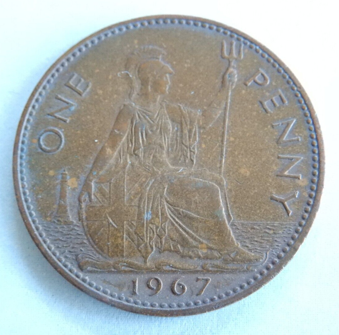 1967 One Penny Elizabeth II Great Britain Coin | eBay