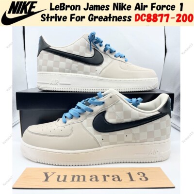 LeBron James Nike Air Force 1 Strive For Greatness DC8877-200 Men's Size