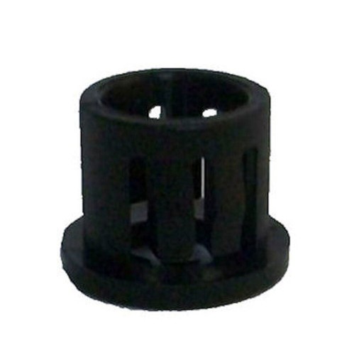LOT OF 100 SNAP-IN PLASTIC BUSHINGS: WHITE OR BLACK: 3/8" OR 7/16" HOLE - Picture 2 of 5