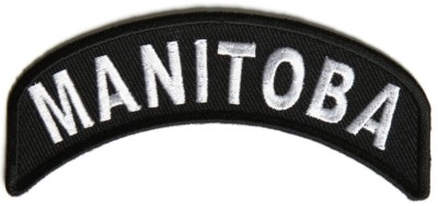 Canada Rocker Patch BRAND NEW MANITOBA PROVINCE STATE CANADA ROCKER BIKER IRON ON PATCH | eBay