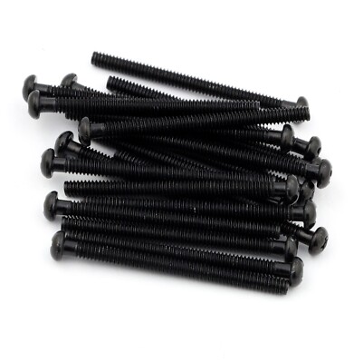 20pcs Black SAE #3-48 x 1 1/4'' Humbucker Pickup Mounting Screws Phillips USA