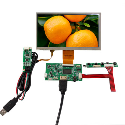 HDUSB LCD Controller Board 7inch 1024x600 Resistive Touch Sensor IPS LCD