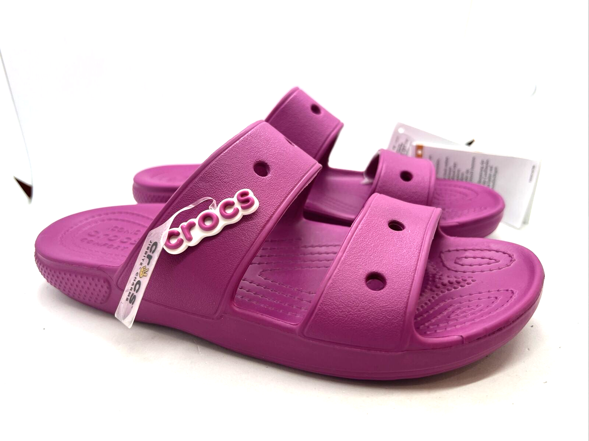 Crocs Classic sandal Men's Size 13 Slide Pink Fuchsia Fun New