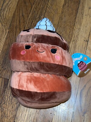 Squishmallow Sheila Chocolate Pancake Brown 8 Inch 8” Ultra Rare