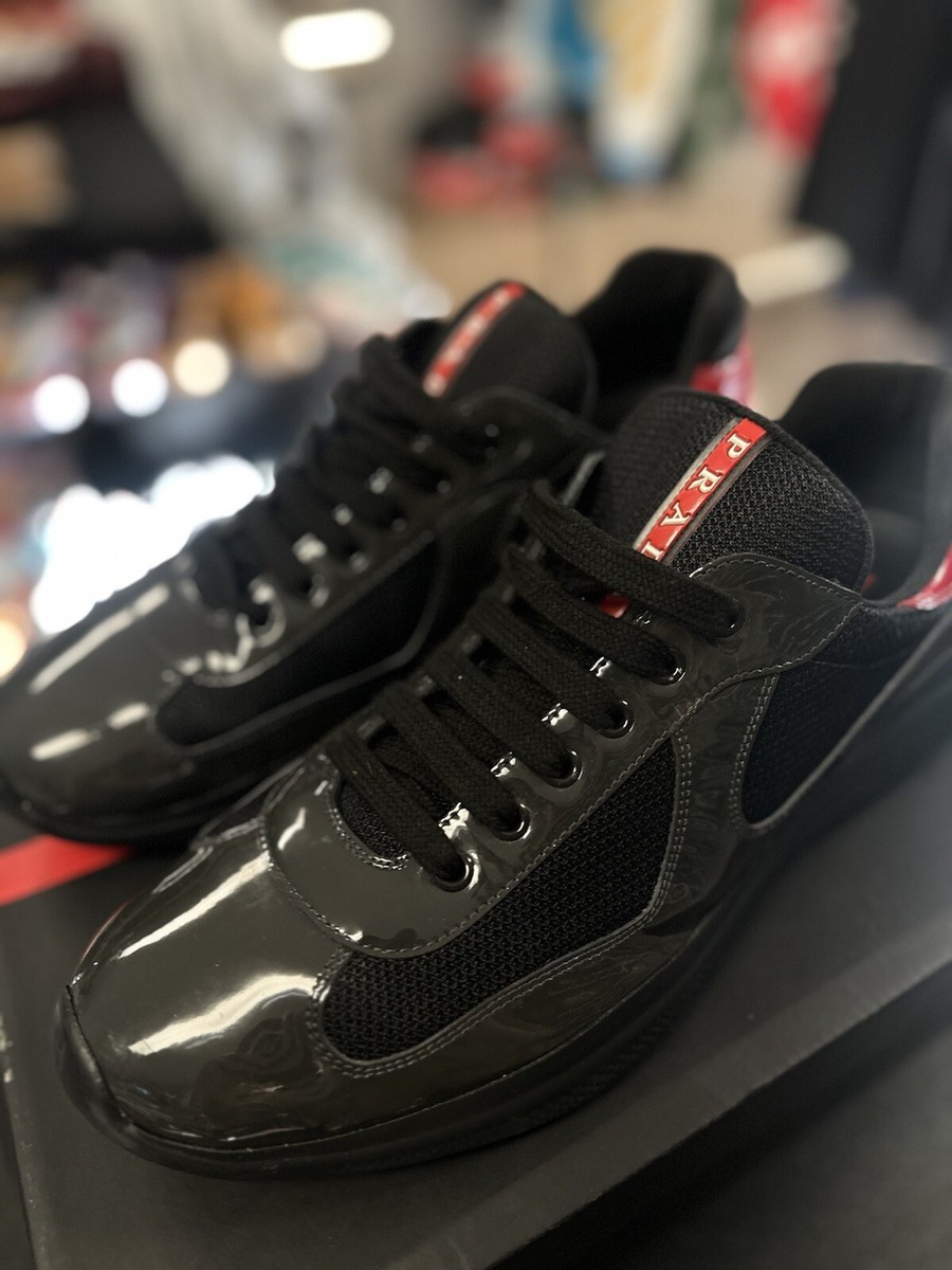10.5UK/11.5US - Prada Mens Sneakers America's Cup/All Black 10.5UK/11.5US - Prada Mens Sneakers America's Cup/All Black
