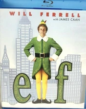 Elf Blu-ray Will Ferrell Bob Newhart James Caan Ed Asner Zooey Deschanel.