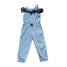 Genuine Kid by Oshkosh Denim Adorable Romper Blue Sz 4T