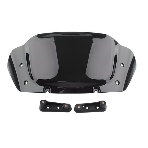 Parabrisas ondulado de 10" negro apto para Harley CVO Street Glide FLHXSE 2024 - Imagen 5 de 11