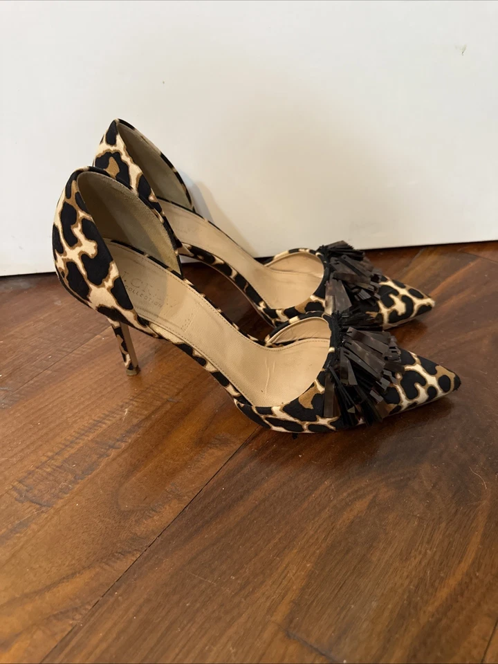 Bomba J Crew Collection D’orsay Estampado Leopardo Talla 7.5 Foto 2 de 3