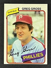 1980 Topps Greg Gross Philadelphia Phillies #718