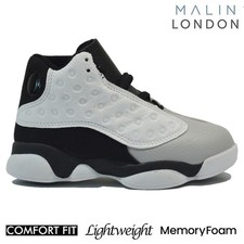 BOYS GIRLS SHOCK ABSORBING BASKETBALL RUNNING SCHOOL SPORTS SHOES TRAINERS SIZE