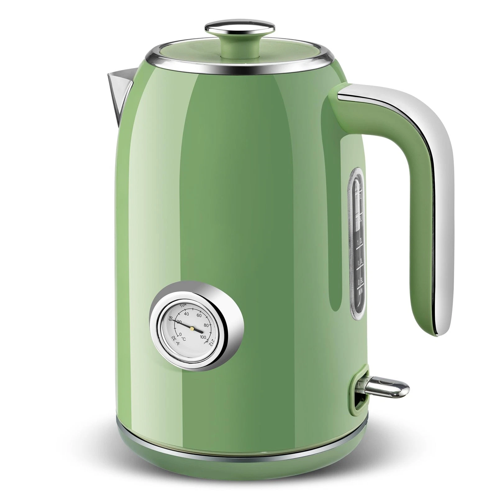 Electric Kettle,1.7L Stainless Steel Electric tea kettle with Temperature Gau...