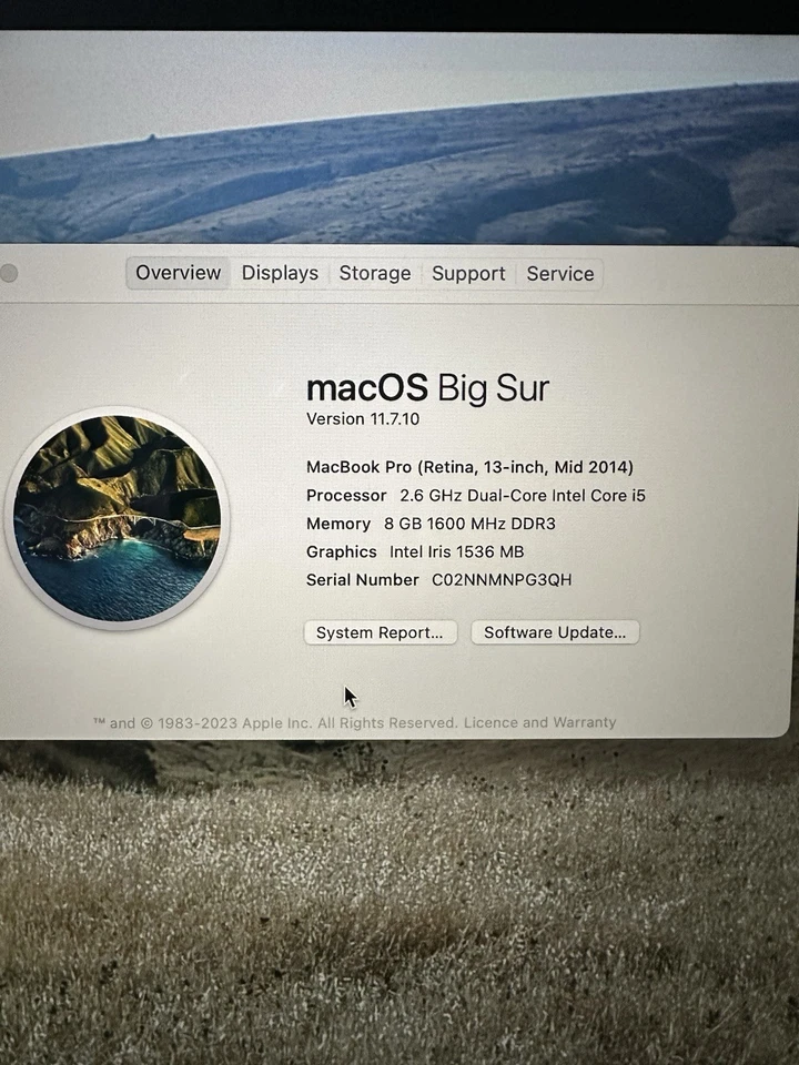 Apple MacBook Pro 13,3 Zoll (128 GB SSD, Intel Core i5 7. Gen, 2,60 GHz, 8GB)... - Bild 2 von 4