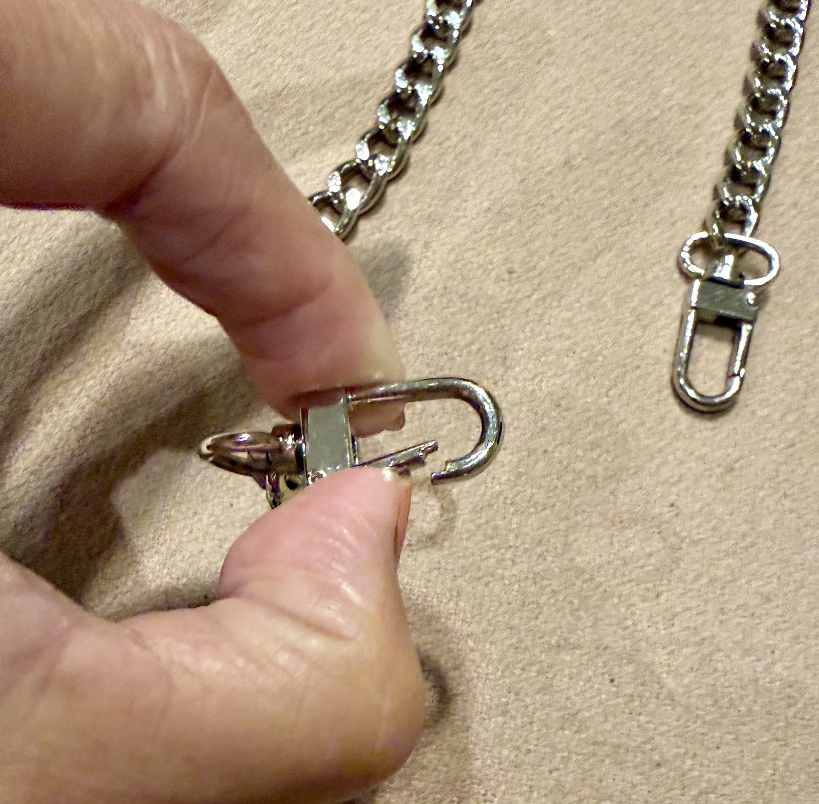 Well-Made Silver Chain REPLACEMENT STRAP Top Hand… - image 2
