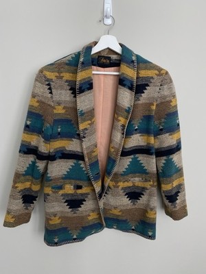 vintage Women s David Paul New York Southwestern Aztec print blazer jacket M