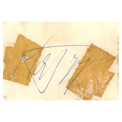 Mick Jagger Autograph 1963