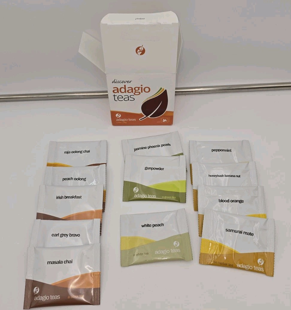 S Sampler 12 Pack Variety Oolong Herbal Black Green Rooibos 