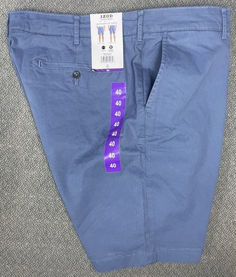 IZOD Men's Blue Loose Fitting Chio Shorts Size 40 ''fit like 42x9.5'' NWT