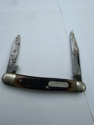 Schrade OLD TIMER 104OT 2 3/4'' Minuteman 2 Blade Sawcut Delrin Pocket Knife