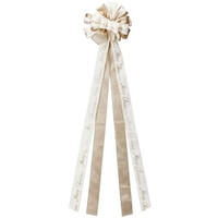 Schleife Dekoschleife Bandschleife Weihnachtsbaum Creme Gold 130X33Cm