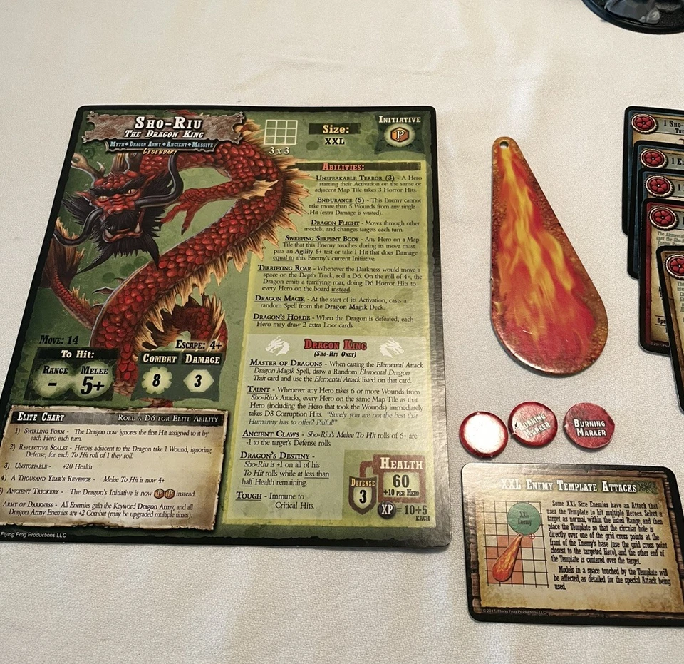 Shadows of Brimstone Forbidden Fortress Sho-Riu The Dragon King (XXL Enemy Pack) - Image 3 of 4