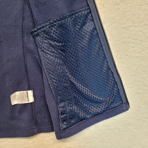 Nuevo con etiquetas Chaleco Patagonia Para Mujer Talla S Azul Marino Cremallera Completa Vellón Exterior Logo BofA - Imagen 7 de 12