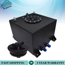 5 Gallon Coated Black Aluminum Fuel Cell Gas Tank Level Sender Racingdrifting