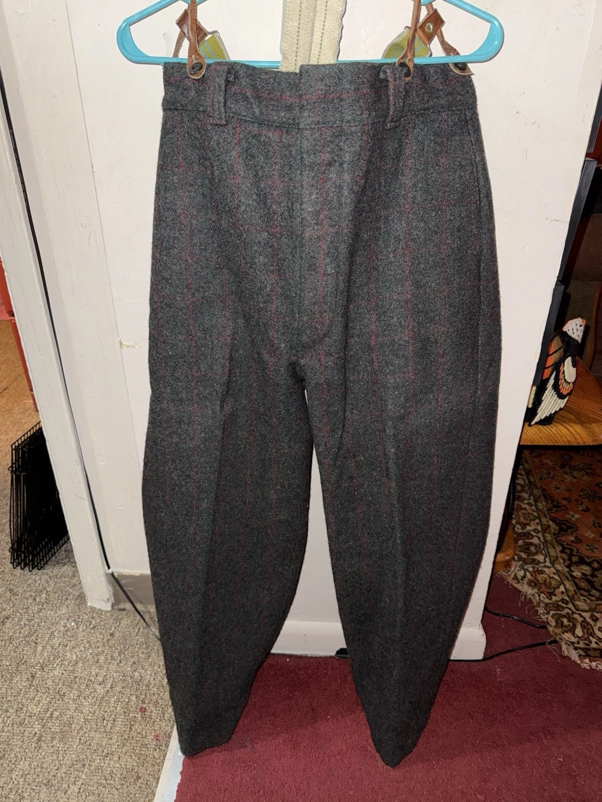 Vintage Men’s Woolrich Wool Pants Hip Waiters Hunting Fishing Outdoor Sz 38