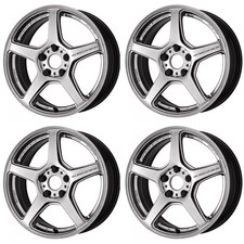 Work Emotion T5r Wheels 17x7.0j48 5x100 Glowsilvergsl Set Of 4
