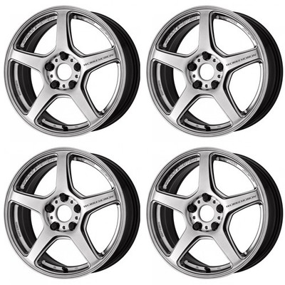 WORK EMOTION T5R Wheels 17x7.0J+48 5x100 GlowSilver(GSL) [Set of 4]
