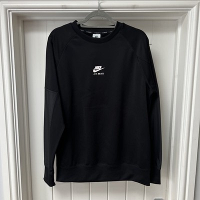 nike air max sweatshirt black
